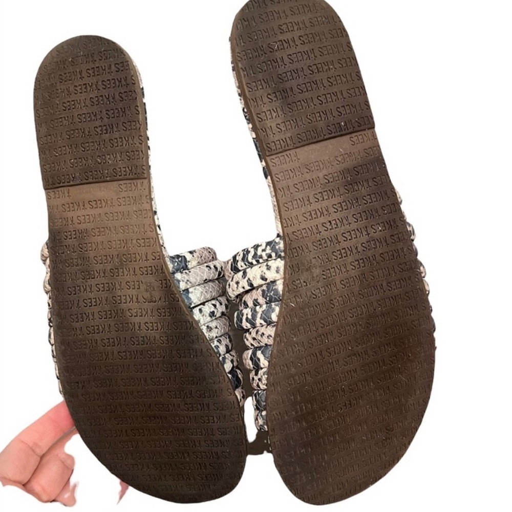 TKEES Caro Sandal in Snakeskin size 8 - Picture 3 of 3